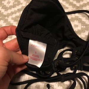 Target Xhileration black bikini top- size small